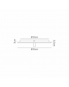 Goa 36cm Flush Ceiling/Wall Light, 1 Light G9, Gold Leaf/Coffee/Clear Rippled Glass Shade