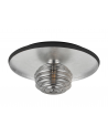 Goa 36cm Flush Ceiling/Wall Light, 1 Light G9, Gold Leaf/Coffee/Smoke Rippled Glass Shade