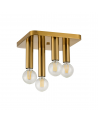 Forma 4 Light Square Ceiling E27, Antique Gold