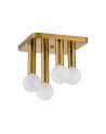 Forma 4 Light Square Ceiling E27, Antique Gold