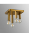 Forma 4 Light Square Ceiling E27, Antique Gold