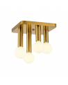 Forma 4 Light Square Ceiling E27, Antique Gold