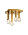 Forma 4 Light Square Ceiling E27, Antique Gold