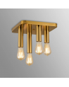 Forma 4 Light Square Ceiling E27, Antique Gold