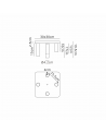 Forma 4 Light Square Ceiling E27, Antique Gold
