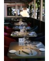 Muse 18cm 1 Light Pendant E27, Withe Opal Glass Walnut / Opal / Matt Black / Black Fabric