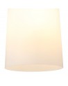 Muse 12cm 1 Light Ceiling E27, With Small Opal Cylindrical Cone Glass Teak / Opal / Matt Black
