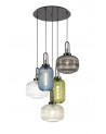 Georgie 2.5m Round Pendant 5 Light E27  With Vario