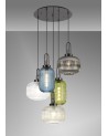 Georgie 2.5m Round Pendant 5 Light E27  With Vario