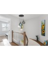Georgie 2.5m Round Pendant 5 Light E27  With Vario