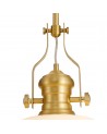 Francis 30cm Single Multi Height Pendant, 1 x E27, Round Champfered Glass, Satin Gold / Opal