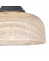Francis Single Multi Height Pendant, 1 x E27, 26.5cm Prismatic Glass, Graphite / Clear