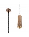 Megan 1 Light 20cm Pendant Light GU10, Rose Gold