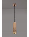 Megan 1 Light 20cm Pendant Light GU10, Rose Gold