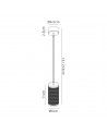 Megan 1 Light 11cm Pendant Light GU10, Rose Gold