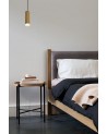 Megan 1 Light 20cm Pendant Light GU10, Champagne Gold/Acrylic Ring