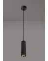 Megan 1 Light 20cm Pendant Light GU10, Sand Black