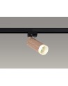 Megan 1 Light Track Spotlight GU10, Rose Gold/Acrylic Ring