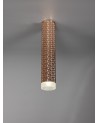 Megan 1 Light 30cm Surface Mounted Ceiling GU10, Rose Gold/Acrylic Ring
