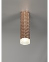 Megan 1 Light 20cm Surface Mounted Ceiling GU10, Rose Gold/Acrylic Ring