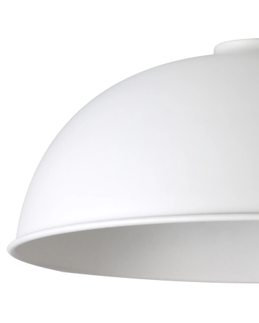 Anya Dome 35cm Metal Lampshade, White