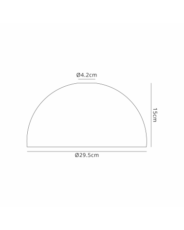 Anya Dome 29cm Glass Lampshade, Clear