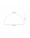Anya Dome 29cm Glass Lampshade, Clear
