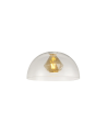 Anya Dome 29cm Glass Lampshade, Clear