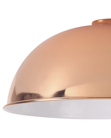 Anya Dome 35cm Metal Lampshade, Rose Gold