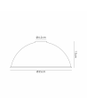 Anya Dome 35cm Metal Lampshade, Rose Gold