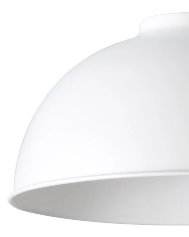 Anya Dome 25cm Metal Lampshade, White