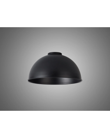 Anya Dome 25cm Metal Lampshade, Black