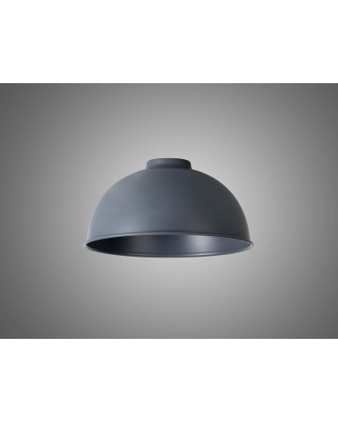 Anya Dome 25cm Metal Lampshade, Cool Grey