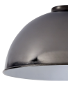 Anya Dome 25cm Metal Lampshade, Black Chrome