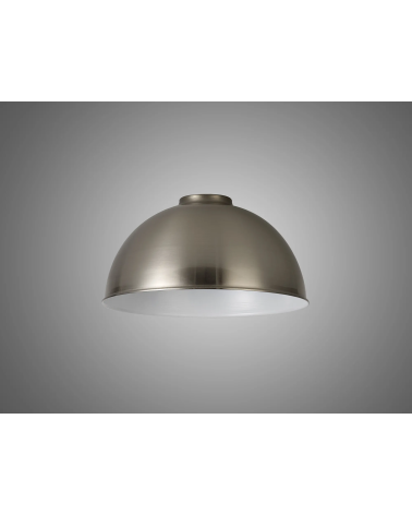 Anya Dome 25cm Metal Lampshade, Brushed Nickel