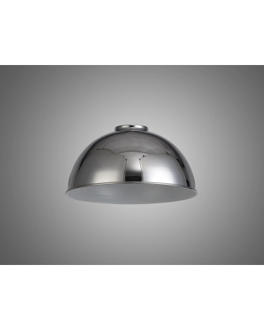 Anya Dome 25cm Metal Lampshade, Chrome