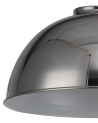 Anya Dome 25cm Metal Lampshade, Chrome