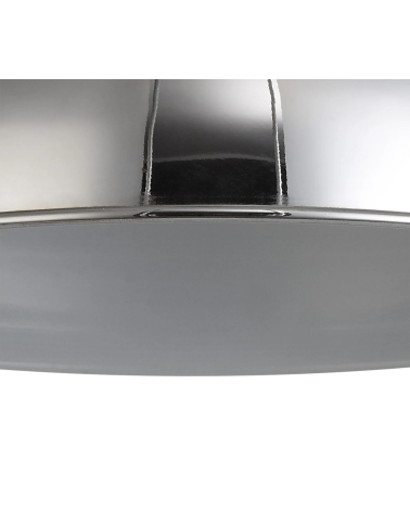 Anya Dome 25cm Metal Lampshade, Chrome