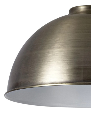 Anya Dome 25cm Metal Lampshade, Antique Brass
