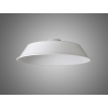 Anya Round 35cm Metal Lampshade With Angled Sides, White