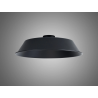 Anya Round 35cm Metal Lampshade With Angled Sides, Black