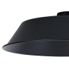 Anya Round 35cm Metal Lampshade With Angled Sides, Black