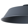 Anya Round 35cm Metal Lampshade With Angled Sides, Cool Grey