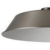 Anya Round 35cm Metal Lampshade With Angled Sides, Brushed Nickel