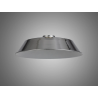 Anya Round 35cm Metal Lampshade With Angled Sides, Chrome