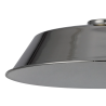 Anya Round 35cm Metal Lampshade With Angled Sides, Chrome