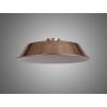 Anya Round 35cm Metal Lampshade With Angled Sides, Rose Gold