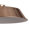 Anya Round 35cm Metal Lampshade With Angled Sides, Rose Gold