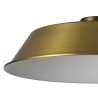 Anya Round 35cm Metal Lampshade With Angled Sides, Gilt Bronze