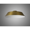 Anya Round 35cm Metal Lampshade With Angled Sides, Gilt Bronze
